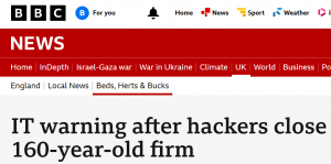 IT warning after hackers close 160-year-old firm