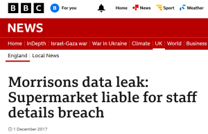 Morrisons data leak: Supermarket liable for staff details breach